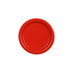 Picture of PAPER PLATES RED 18CM - 6 PACK